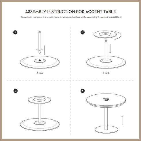 Round Table with Mother of Pearl Inlay